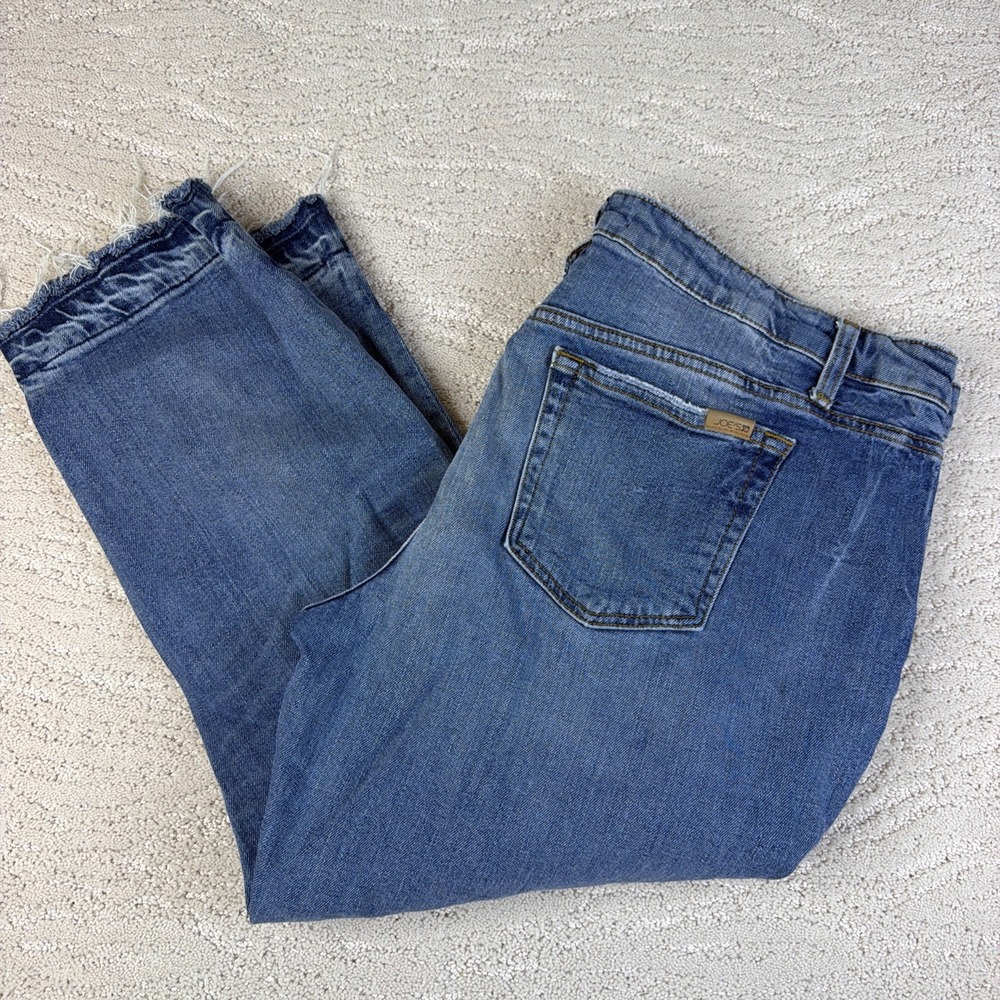 Women's Joes Jeans Size 34 The Billie Crop Boyfriend Slim Distressed
